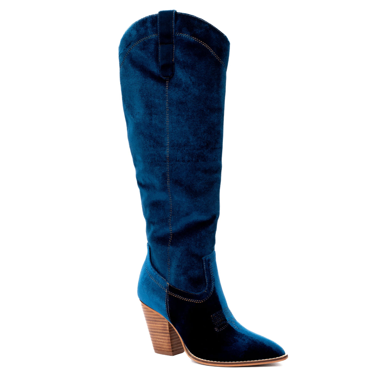 Corkys Unforgettable Teal Velvet Boot