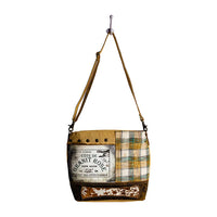 Myra Bag Plaid Grint Rose Small Crossbody