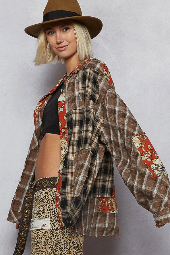 POL Fall Festival Flannel Shirt