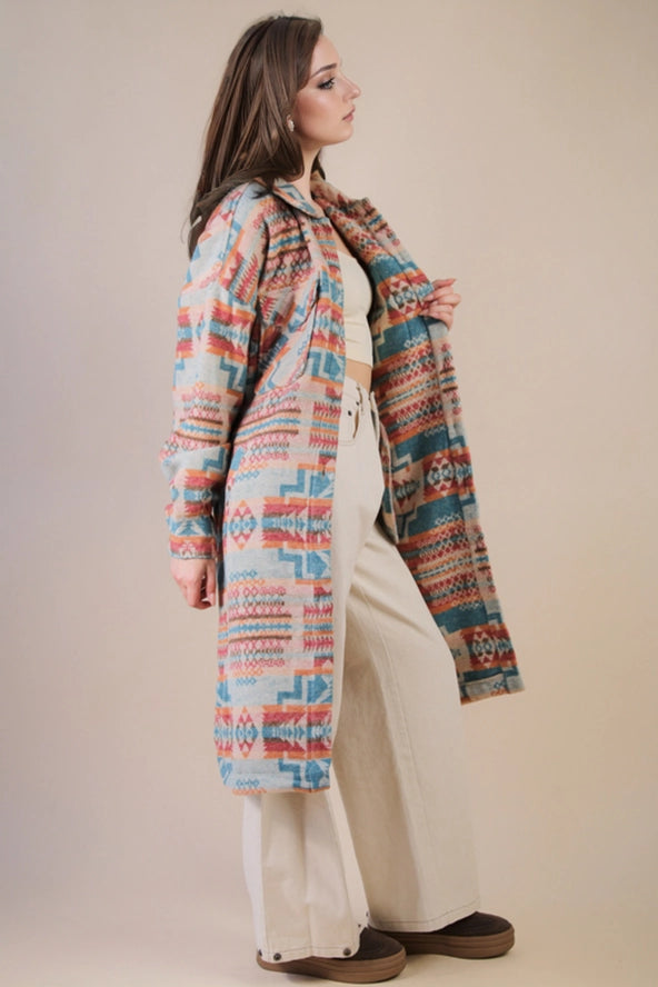 Sedona's Aztec Shacket Jacket