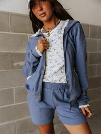 Forget Me Not Full Zip Hoodie