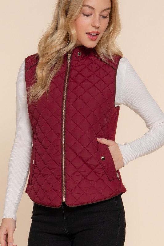 Annika Dark Wine Vest