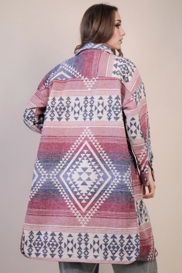 Sedona's Aztec Shacket Jacket