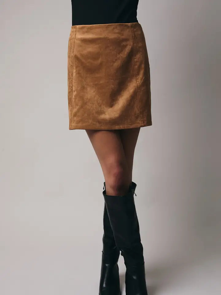 Sasha's Suede Mini Skirt