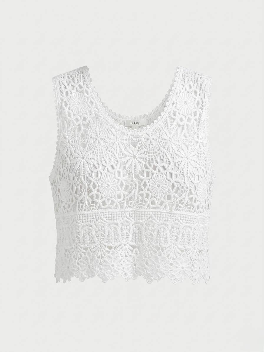 Bohemian Crochet Lace Top
