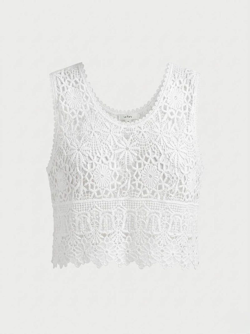 Bohemian Crochet Lace Top