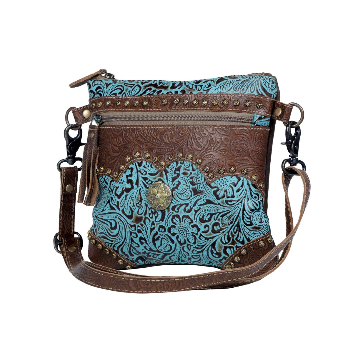 Azure Aesthetic Leather Bag