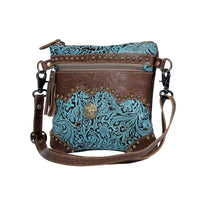 Azure Aesthetic Leather Bag