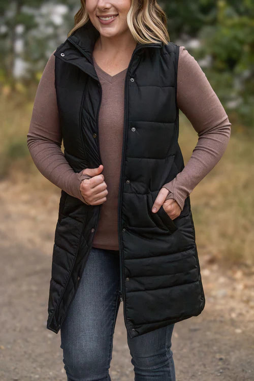Harlow Long Puffer Vest