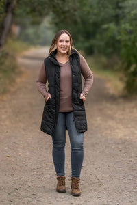 Harlow Long Puffer Vest