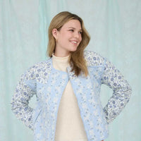 Floral Block Quilted Jacket