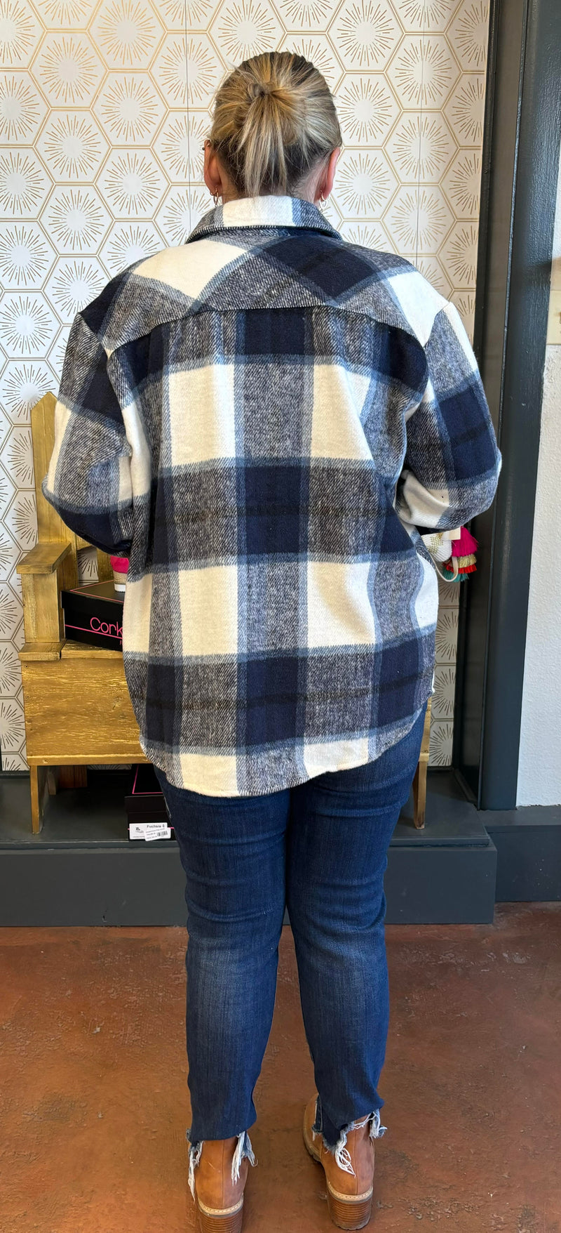 Blue Flannel Shacket