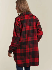 Button Down Plaid Shacket