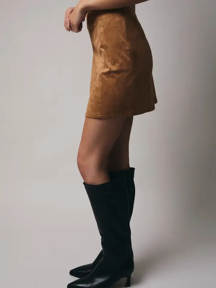 Sasha's Suede Mini Skirt