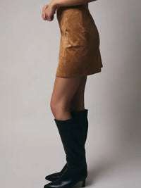 Sasha's Suede Mini Skirt