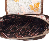 Oakline Cotton & Leather Dahlia Shoulder Bag
