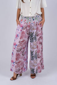 Lavender Floral Serenity Chic Pants
