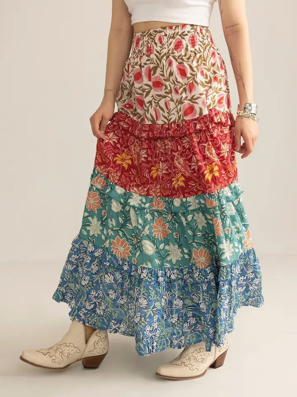 Myra Boho Patchplay Skirt