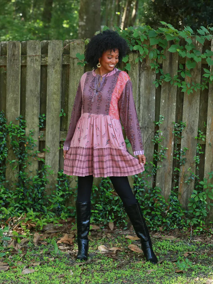 Paula's Plum Patchwork Tunic