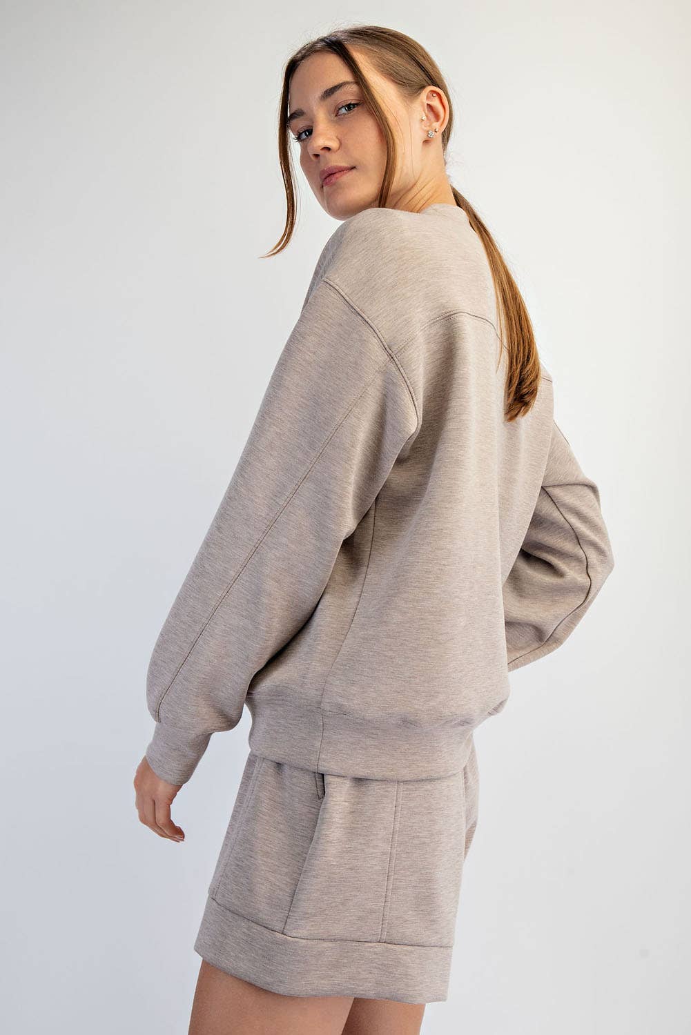 Modal Scuba Mock Neck Pullover