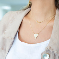 Pave Heart Necklace