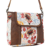 Oakline Cotton & Leather Dahlia Shoulder Bag