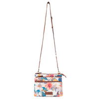 Maple Ridge Cotton & Leather Crossbody Bag in Painted Ivory