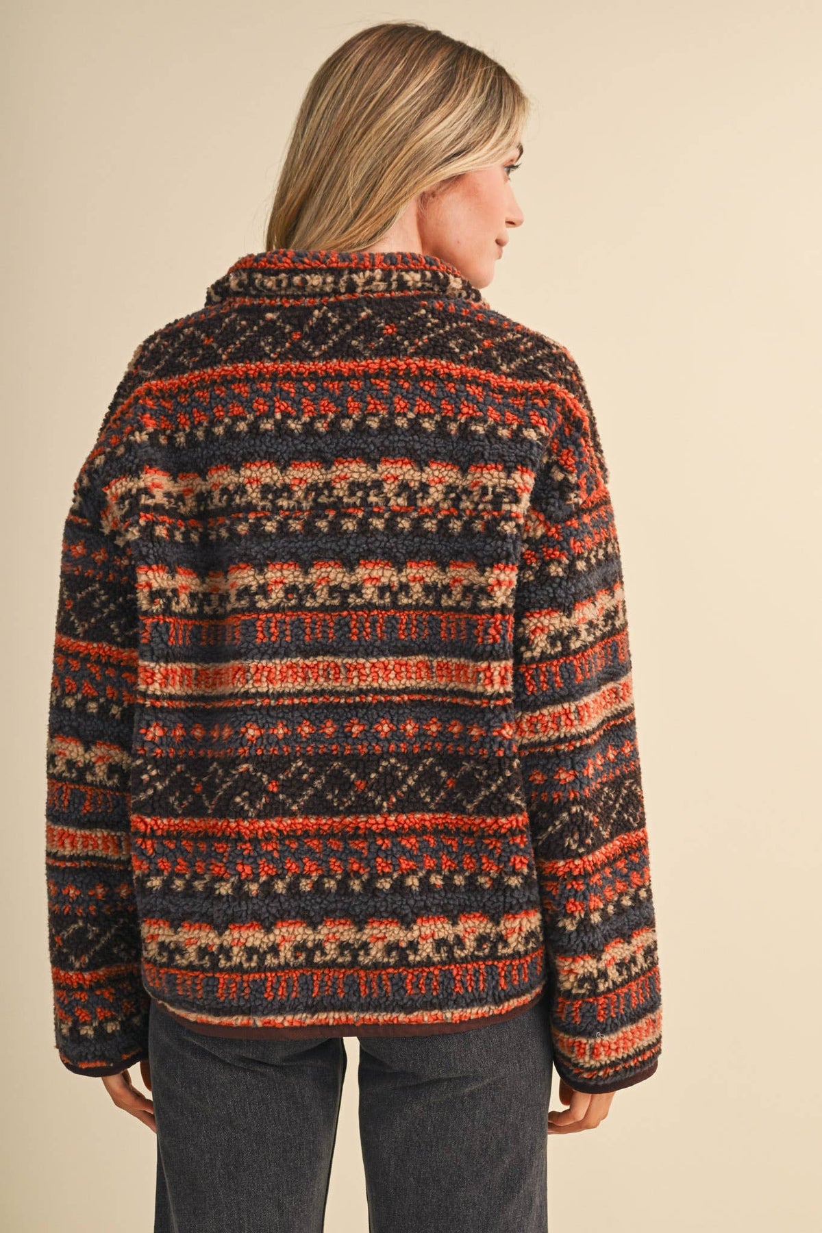Sherpa Aztec Half Zip Pullover