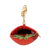 Mary Frances Berry Beautiful Strawberry Beaded Coin Purse