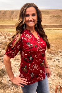 Rodeo Cowgirl Top