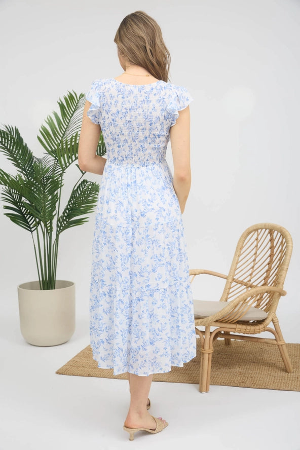 Eva Floral Midi Dress