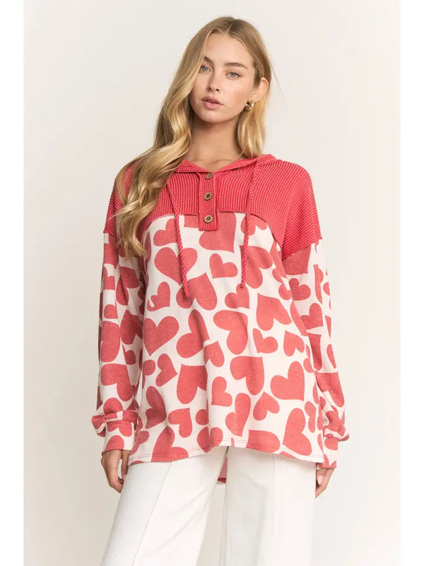 Lightweight Heart Hoodie