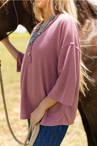 Button Down Thermal Top