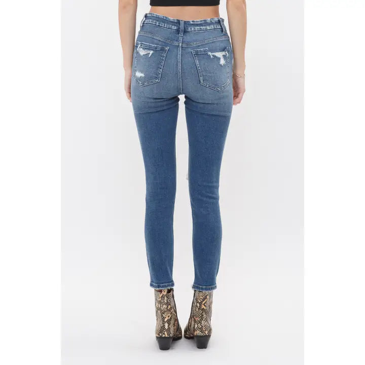 Mid Rise Crop Skinny Jean