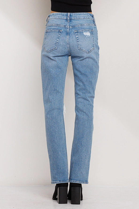 Jenna High Rise Straight Jeans