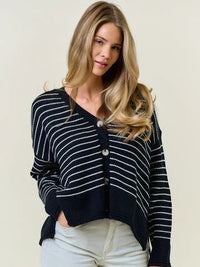 Striped Knit Cardigan