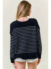 Striped Knit Cardigan