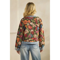 Jillian's Floral Denim Statement Jacket
