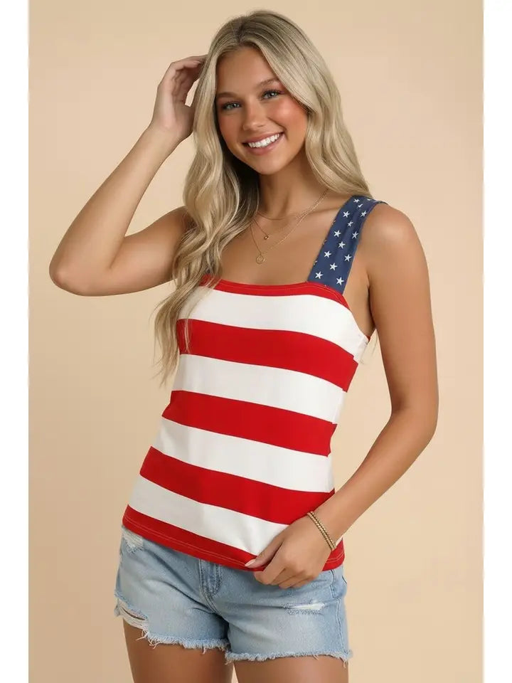 All-American Stars and Stripes Tank Top